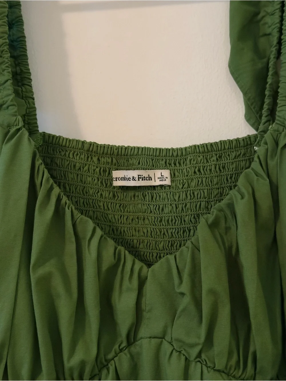 Abercrombie & Fitch Olive Green Maxi Dress